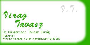 virag tavasz business card